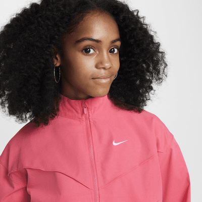 Chamarra ligera oversized para niña Nike Sportswear