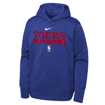 Philadelphia 76ers Spotlight Big Kids' Nike Dri-FIT NBA Pullover Hoodie ...