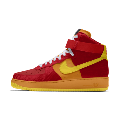 Red Air Force 1 High Top Shoes. Nike.com