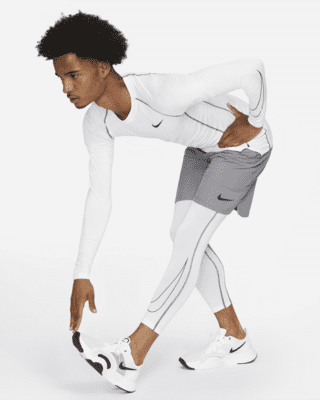 NEW Men's Nike Pro 3/4 Dri-Fit Compression Tights Pants White