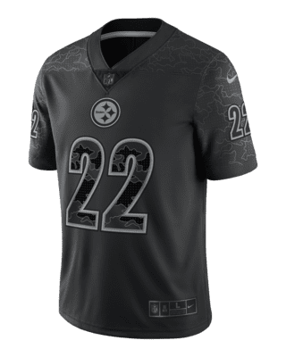 Nike NFL Pittsburgh Steelers Atmosphere (Najee Harris) Men's Fashion Football Jersey - Grey M