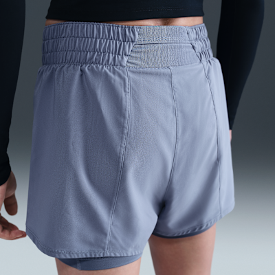 Nike One Women's Dri-FIT High-Waisted 3" 2-in-1 Shorts