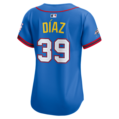 Jersey Nike Dri-FIT de la MLB Limited para mujer Edwin Díaz National League 2025 All-Star Game