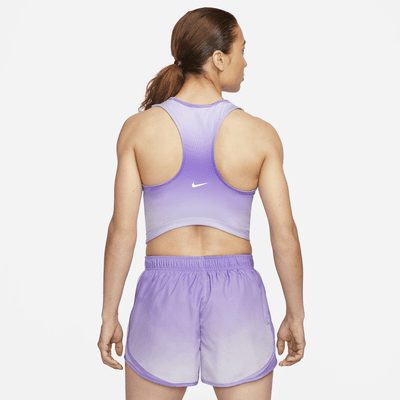Nike Dri-FIT Swoosh Women's Cropped Running Tank Top. Nike CH