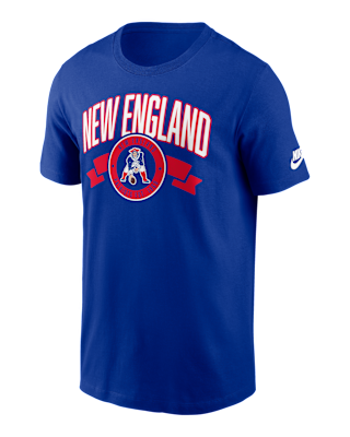 Мужская футболка New England Patriots Rewind Front And Back Hit Essential Nike NFL