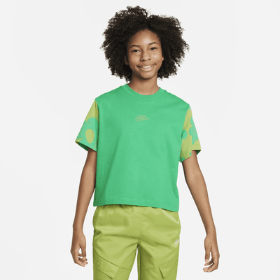 Nike Sportswear Big Kids' (Girls') Boxy T-Shirt.