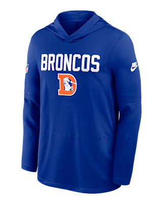 Мужские  Denver Broncos Pass Accuracy Nike Dri-FIT NFL Long-Sleeve Hooded Top
