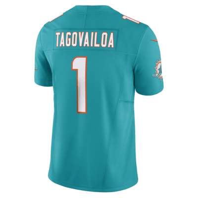 Jersey de fútbol americano Nike Dri-FIT de la NFL Limited para hombre Tua Tagovailoa Miami Dolphins