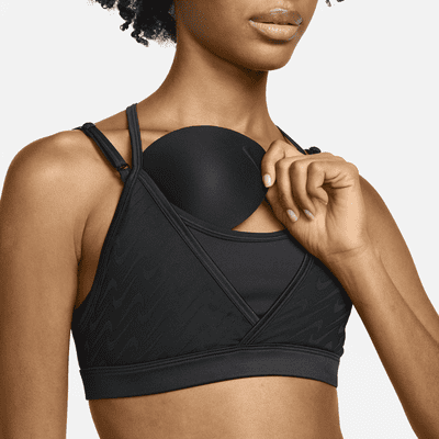Moving Comfort Womens Jubralee Sports Support Bra Top Black Gym Breathable 