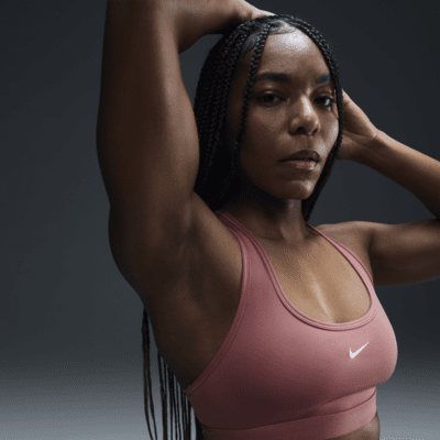 Bra deportivo sin almohadillas para mujer Nike Swoosh Light Support