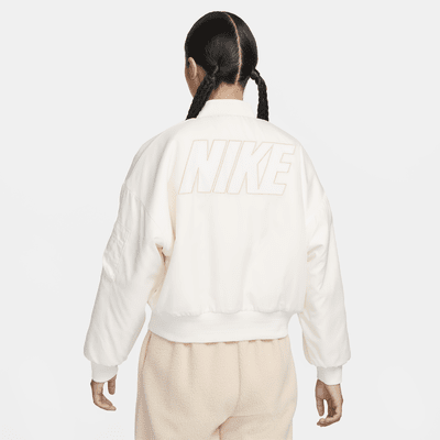 Nike Sportswear 女款雙面人造毛皮飛行夾克