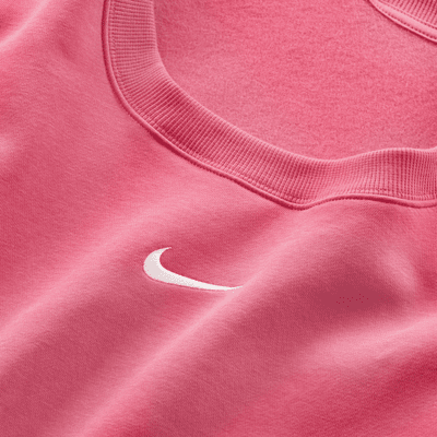 Sudadera oversized de cuello redondo de tejido Fleece para mujer (talla grande) Nike Sportswear Phoenix