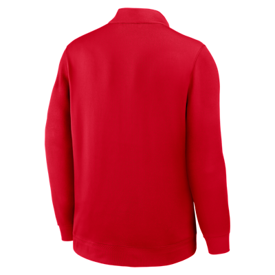 Ohio State Coaches Men's Nike Dri-FIT College Long-Sleeve 1/2-Zip Top