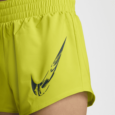 Nike One Women's Dri-FIT Mid-Rise Brief-Lined Graphic Shorts