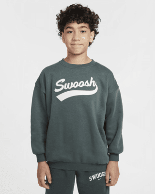 Подростковый свитшот Nike Sportswear Club Fleece Big Kids' (Girls') Oversized Crew-Neck