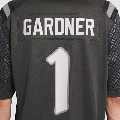 Jersey Nike de la NFL Game para hombre Sauce Gardner New York Jets Rivalries Collection