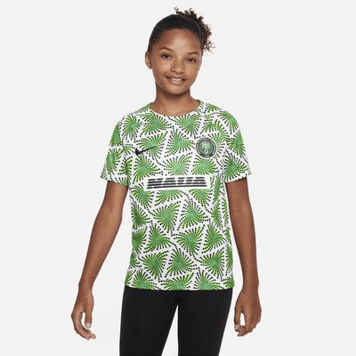 Playera de fútbol para antes del partido para niños talla grande Nike ...