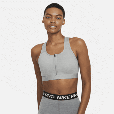 Product pin bioscoop Nike Swoosh Women's Medium-Support Padded Zip-Front Sports Bra. Nike.com