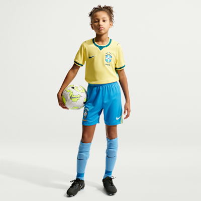 Brazil 2026 Stadium Home Big Kids' Nike Dri-FIT Soccer Replica Shorts from Nike - $60