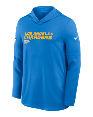 Мужские  Los Angeles Chargers Pure Fury Sideline Nike Dri-FIT NFL Long-Sleeve Hooded Top