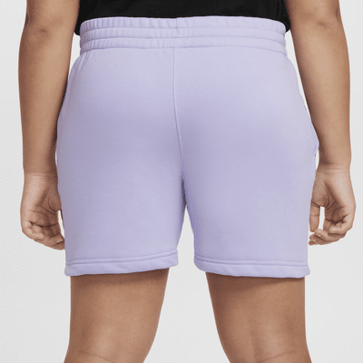 Shorts de French Terry de 13 cm para niña talla grande  (tallas amplias) Nike Sportswear Club Fleece