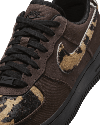 nike air force 1 black and brown