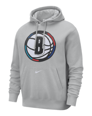 Мужское худи Brooklyn Nets Club City Edition Nike NBA Fleece Pullover Hoodie