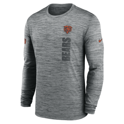 Chicago Bears Sideline Velocity Men's Nike Dri-FIT NFL Long-Sleeve T ...