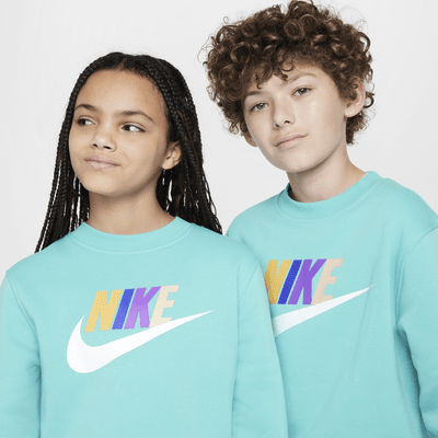 Sudadera para niños talla grande Nike Sportswear Club Fleece