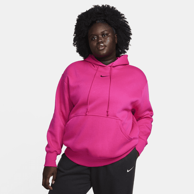 Nike Sportswear Women's Phoenix Fleece Over-Oversized Pullover Hoodie, XS, Black