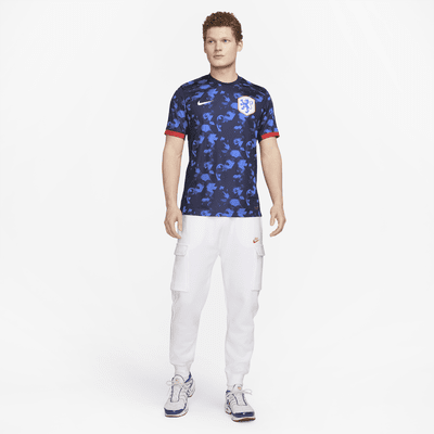 Jersey de fútbol Nike Dri-FIT de los Países Bajos visitante 2023 Stadium para hombre