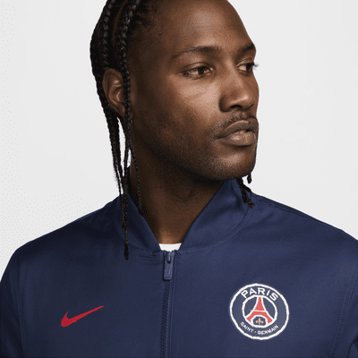 Giacca bomber da calcio in tessuto sfoderato Nike Paris Saint-Germain Sport Essentials – Uomo