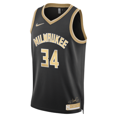 Giannis Antetokounmpo Milwaukee Bucks 2024 Select Series 男款 Nike Dri-FIT NBA Swingman 球衣