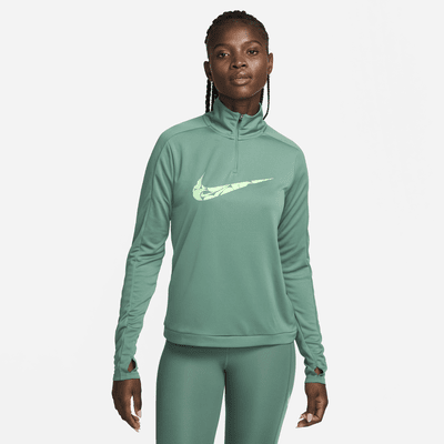 Prenda intermedia Dri-FIT de cierre de 1/4 para mujer Nike Swoosh