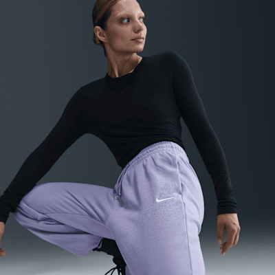 Nike Sportswear Phoenix Fleece Pants de entrenamiento de French Terry oversized de tiro alto para mujer