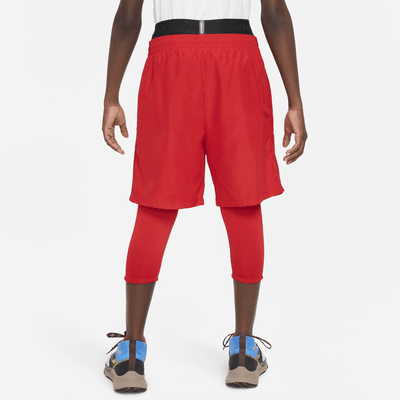 Nike Pro Dri-FIT Big Kids' (Boys') 3/4-Length Tights. Nike.com