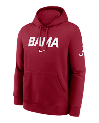 Мужское худи Alabama Club 2-Hit Nickname Nike College Pullover Hoodie