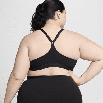 Nike Indy Light Support párnázott, állítható női sportmelltartó (plus size méret)