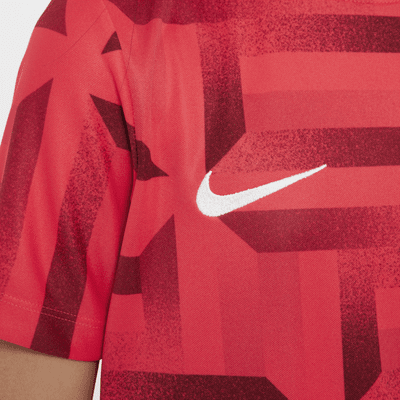 Haut de foot d'avant-match à manches courtes Nike Dri-FIT Angleterre Academy Pro pour ado