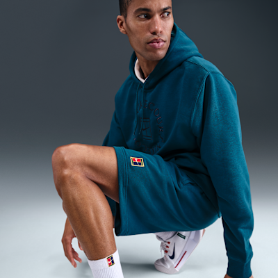NikeCourt Heritage Dri-FIT tennisshorts van fleece voor heren