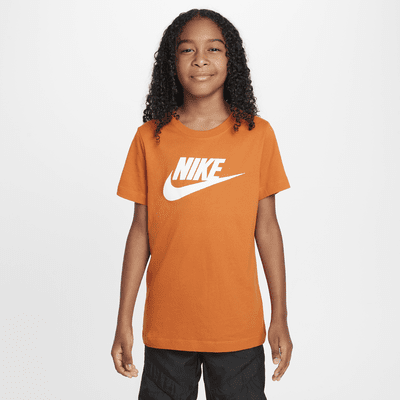 Playera de algodón para niños talla grande Nike Sportswear