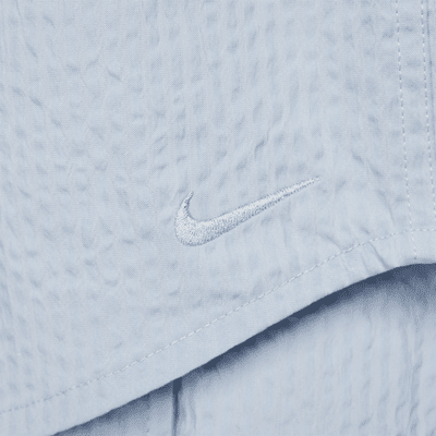 Chemise à manches courtes et boutons Nike Life en seersucker pour homme