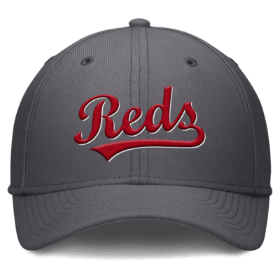 Gorra Nike Dri-FIT de la MLB para hombre Cincinnati Reds Swoosh