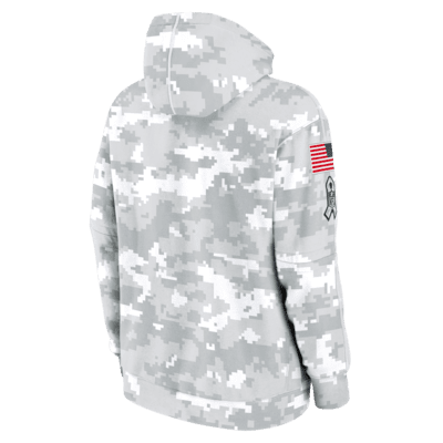 Philadelphia Eagles Salute to Service Primary Edge Club Men's Nike NFL Pullover Hoodie