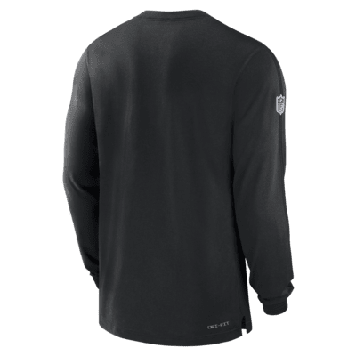 Las Vegas Raiders Sideline Player Team Issue Men’s Nike Dri-FIT Long-Sleeve Top