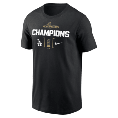 Los Angeles Dodgers 2024 World Series Champions Trophy Men's Nike MLB T-Shirt