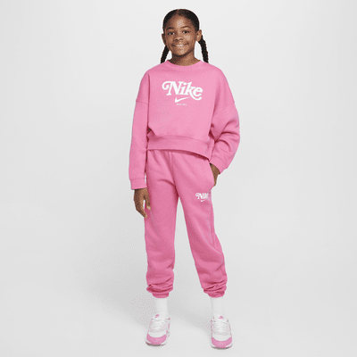 Sweat court en tissu Fleece Nike Sportswear pour fille