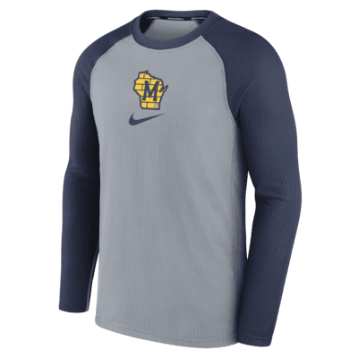 Nike Milwaukee Brewers Gray Sweatshirt  Grey sweatshirt, Sweatshirts,  Clothes design