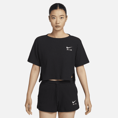 Nike Sportswear Women's Ribbed Jersey Short-Sleeve Top. Nike IN