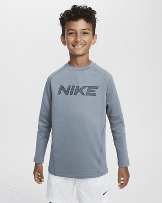 Подростковые  Nike Pro Warm Big Kids' (Boys') Dri-FIT Long-Sleeve Training Top для тренировок